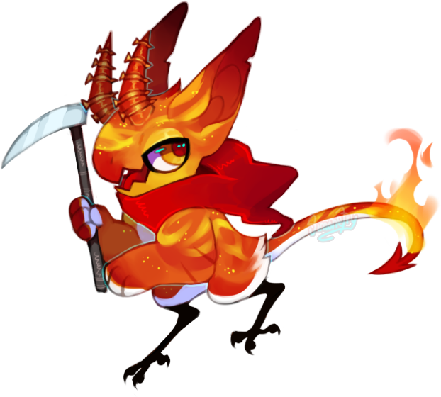 Little Red Reaper - Cartoon (622x560)