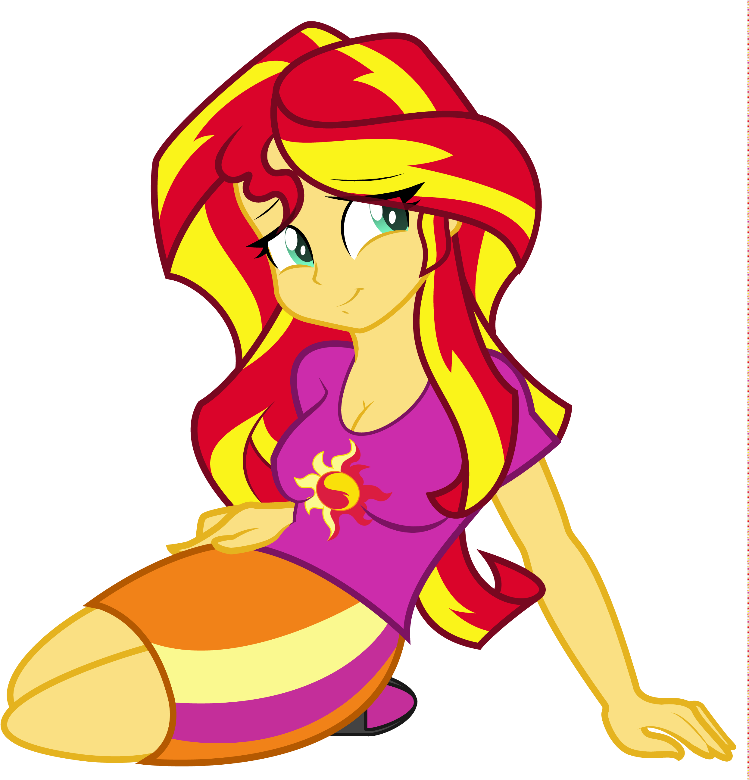 Yükle Powerpuff Girls Sunset Shimmer - Equestria Girls Adventure Time (2600x2589)
