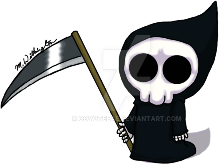Tiny Reaper By Coyotefae - Cartoon (1020x784)