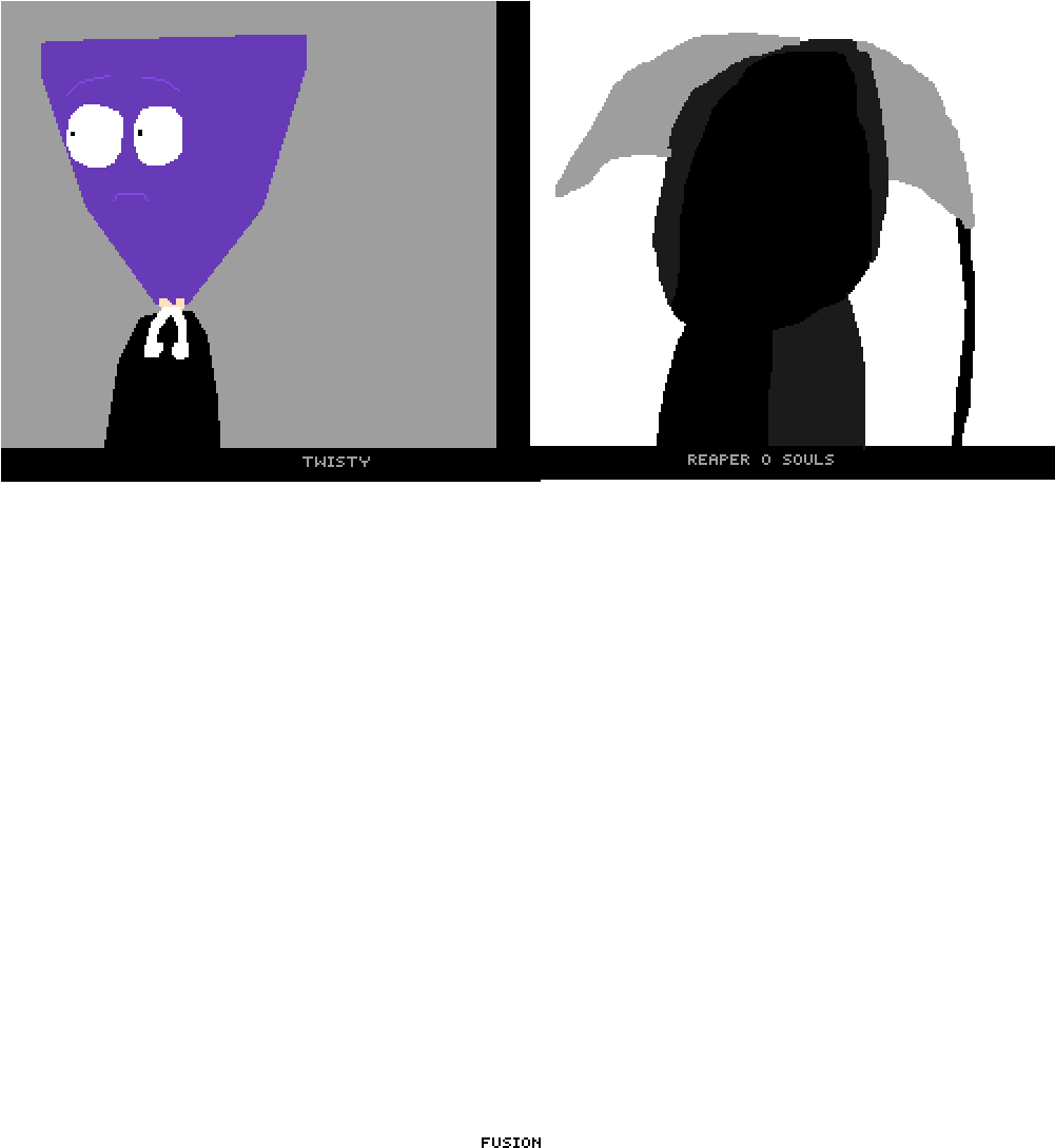 Twisty And Reaper Fusion - Cartoon (1000x1100)