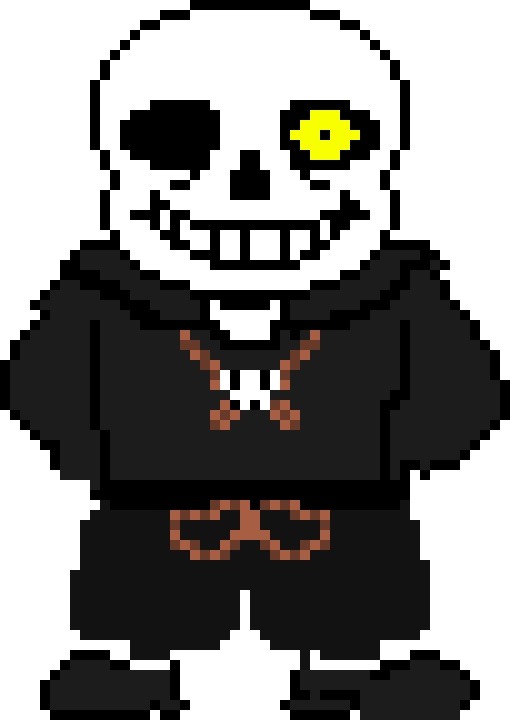 Reaper Sans Sprite - Reaper Sans Pixel Art (510x720)