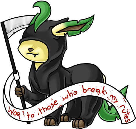 Grim Reaper Leafeon By Sodnex - Grim Reaper Leafeon By Sodnex (500x445)