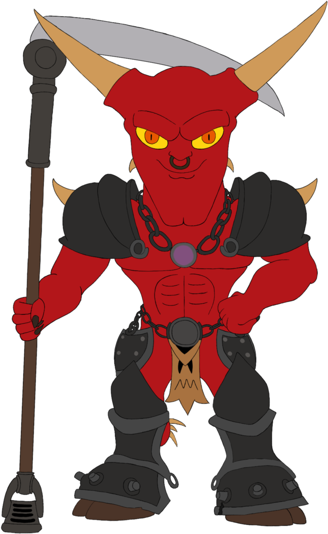 Horned Reaper Chibi By Equilibrik - Chibi (710x1125)