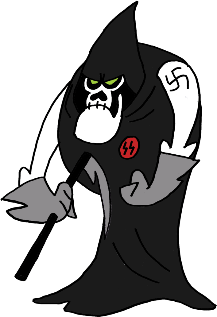 Ww2 Grim Reaper Hater By Jmk-prime - Cartoon (730x1095)