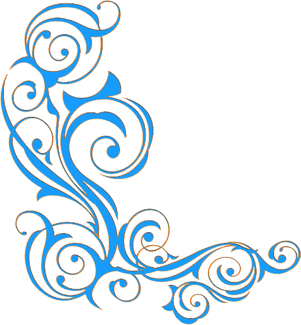Blue Ornament Clip Art - Ornament Banner Border Png (700x700)