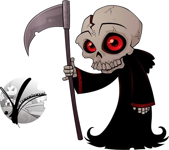 Grim Reaper Render By Lvwvwlvwvwl - Grim Reaper Cartoon (540x480)