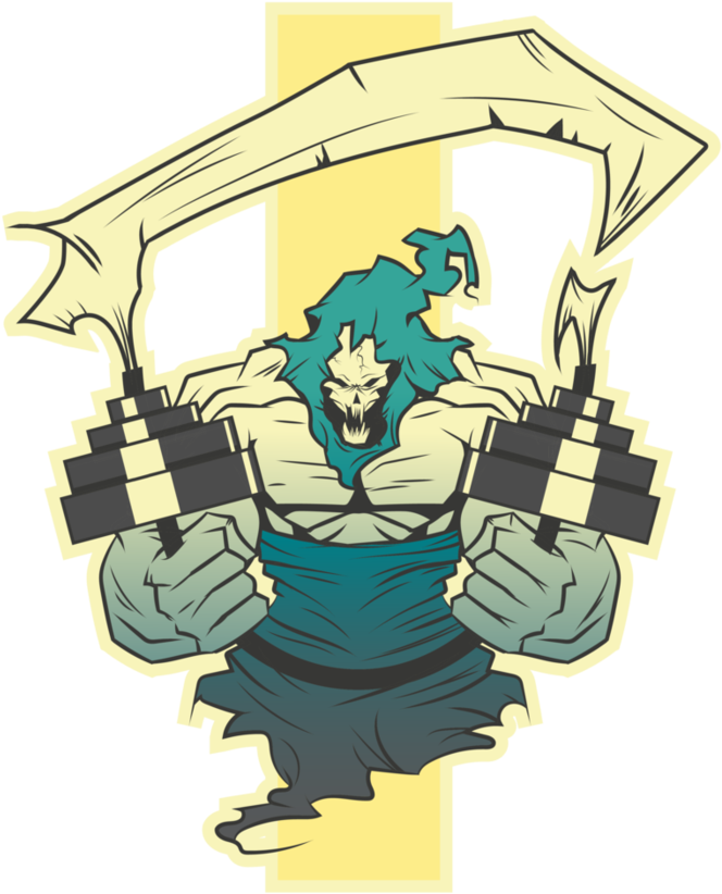 Muscular Grimreaper By Chavantart - Illustration (894x894)