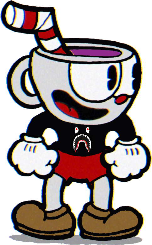 Kirito Blazblue On Twitter - Cuphead Doki Doki Literature Club (558x828)