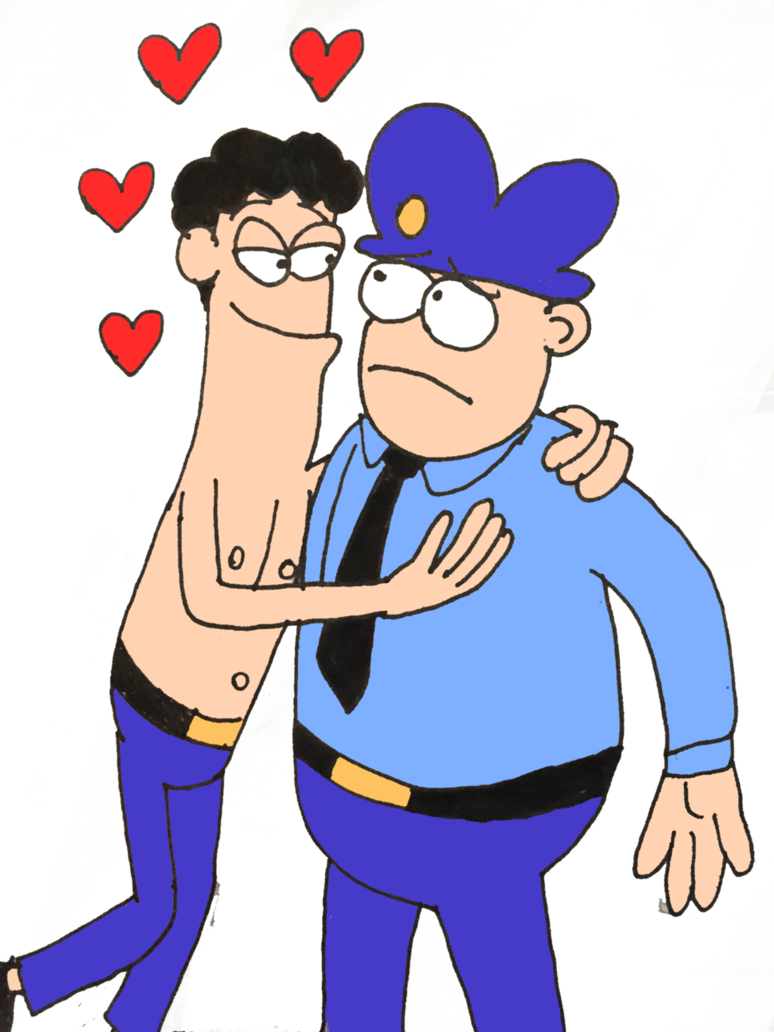 Horny Cop By Wumowumo - Cartoon (774x1032)