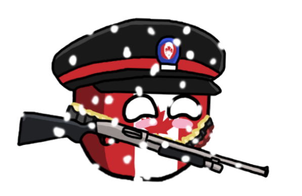 Canadaball Canadian Cop At Snow By Venezuelaball - Canadaball Png (599x404)