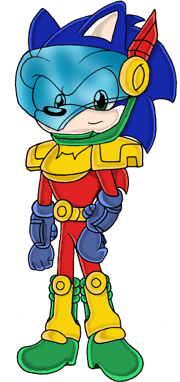 Zonic The Zone Cop By Rachelthezonecop - Cartoon (613x1304)