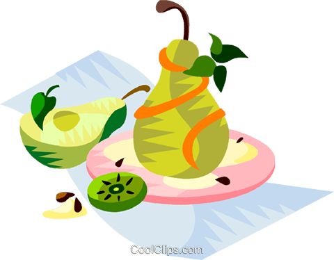 Eu European Cuisine Poached Pear Royalty Free Vector - Eu European Cuisine Poached Pear Royalty Free Vector (480x374)