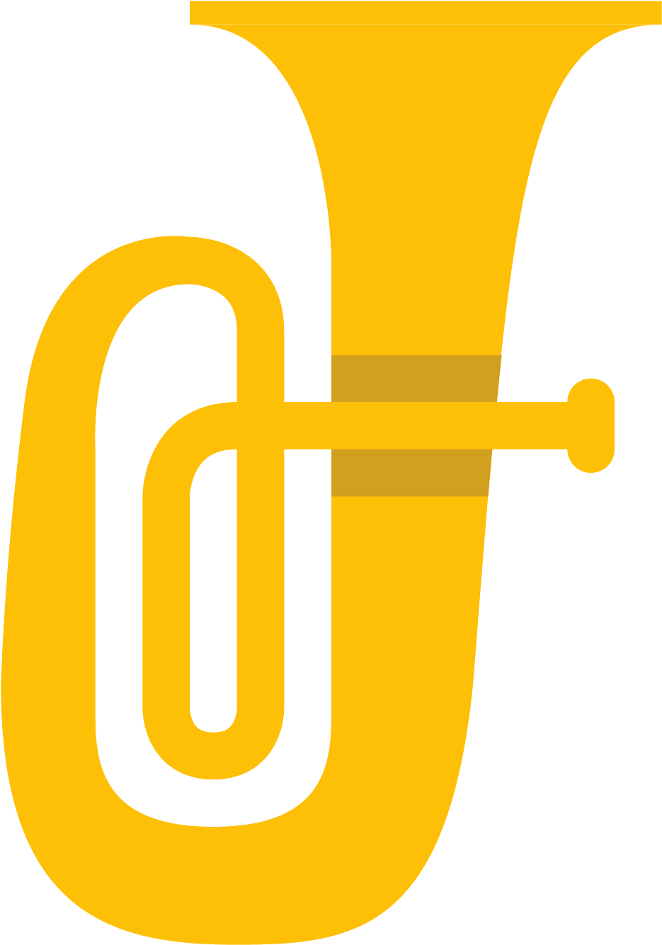 Tuba Silhouette Sousaphone Trumpet - Tuba Silhouette (1600x1600)