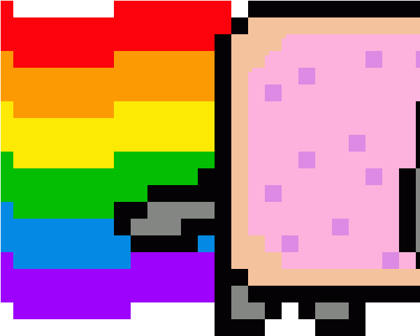 Just This - Nyan Cat Png (600x600)