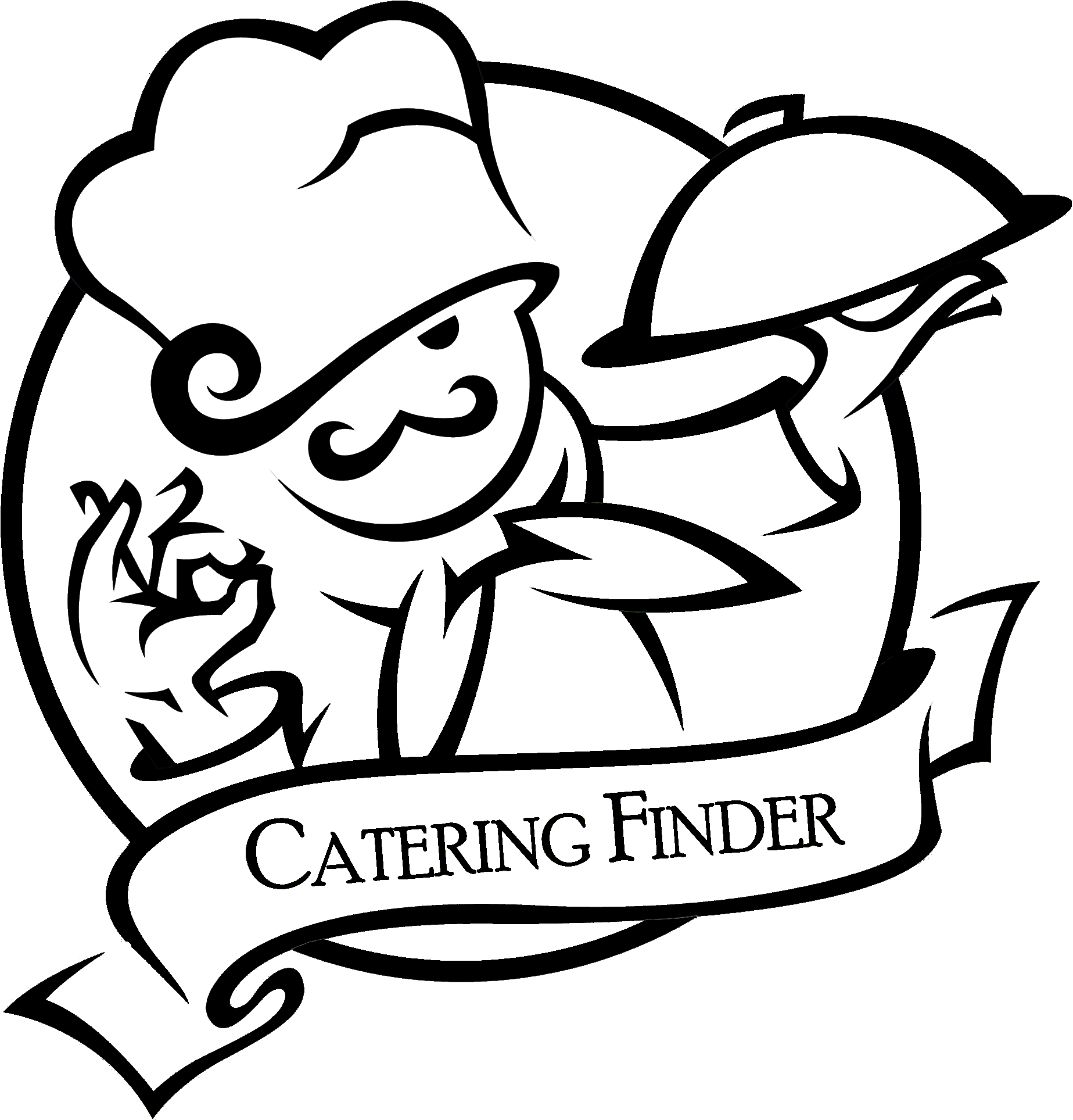 Catering Foodservice Tray Waiter Clip Art - Catering Services (2048x2048)