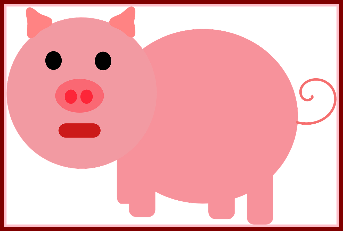 Astonishing Pig Pink Food Farm Animal Tail Transparent - Superstition (1330x897)