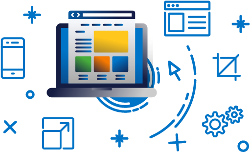 Graphic Composition That Shows Through Some Icons The - Design (560x351)