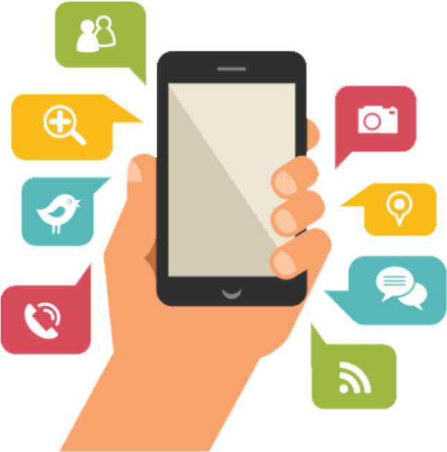 Since The Use Of Mobile Internet, The Average Consumer - Mobile Apps Design Png (775x719)