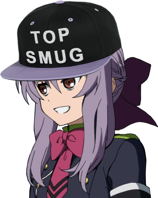 451 Kb Png - Shinoa Smug (554x692)