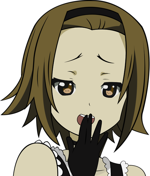 Hair Face Facial Expression Human Hair Color Nose Mammal - K On Smug Face (500x584)