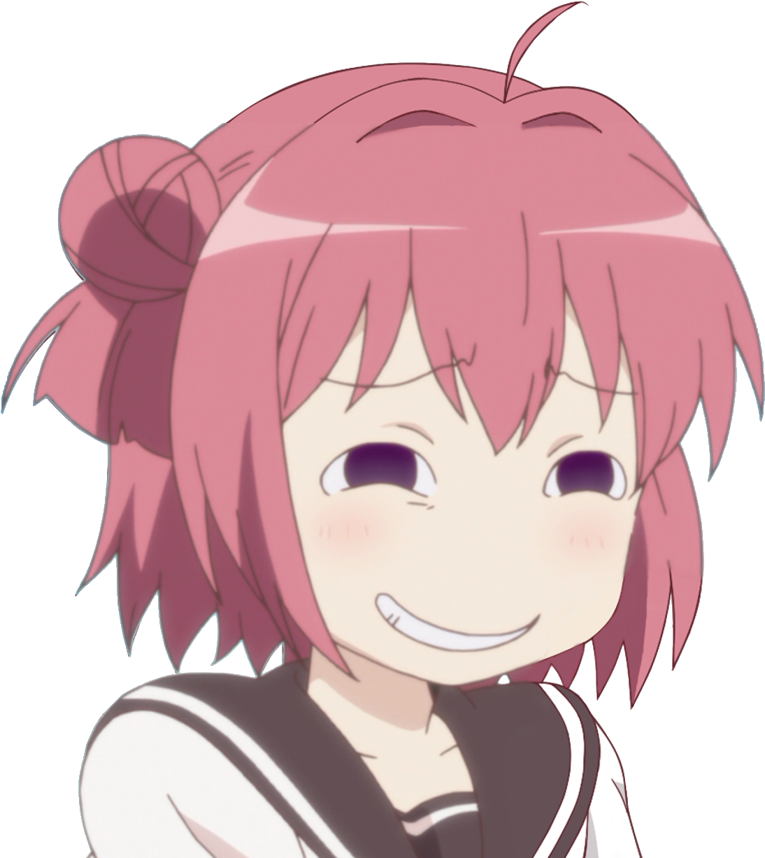 Hair Face Pink Facial Expression Nose Anime Human Hair - Yuru Yuri Gif Meme (1300x1300)