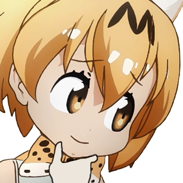 174kib, 358x358, 1517379008754 - Kemono Friends Serval Dumb Face (358x358)