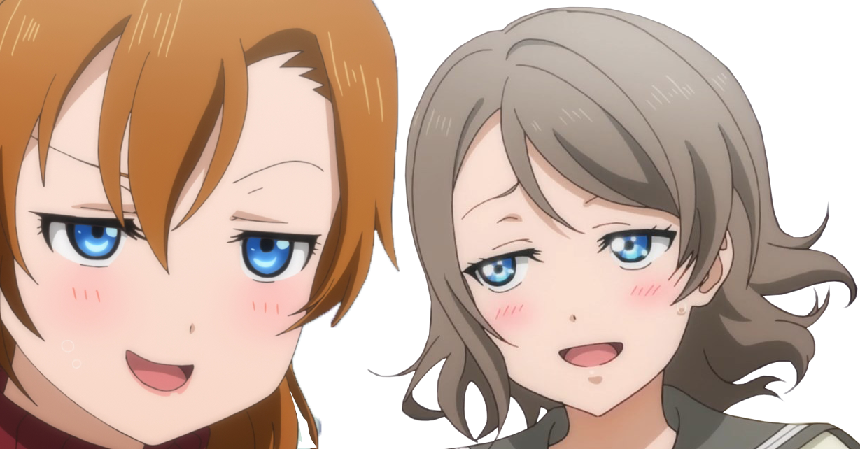 Smug Duo - Love Live Sunshine Faces (1229x642)