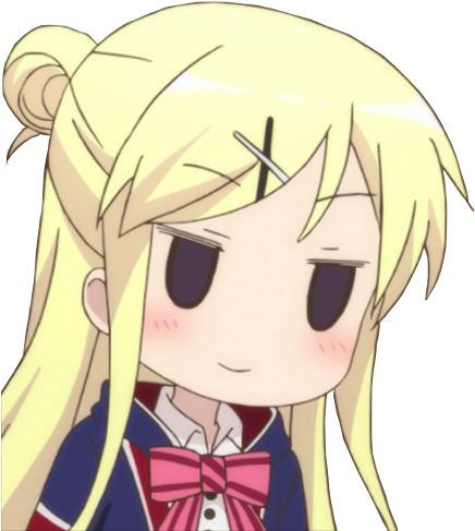 Mugi's Spotlight - - Smug Anime Girl Png (450x500)