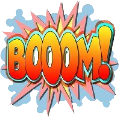 Explode English - Art Print: Binkski's Comic Book Illustration, 30x30cm. (500x507)