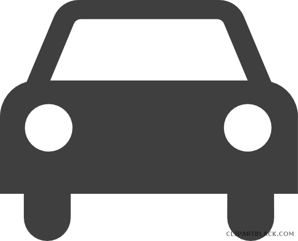 Silver Car Transportation Free Black White Clipart - Car Clipart (600x485)
