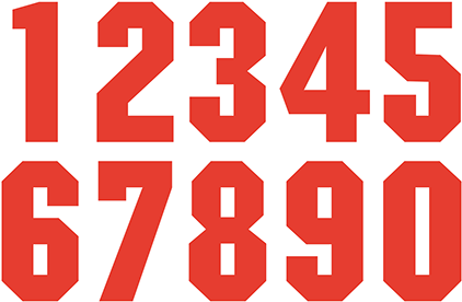 Classic Numbers In Black - United States Olympic Training Center (447x305)