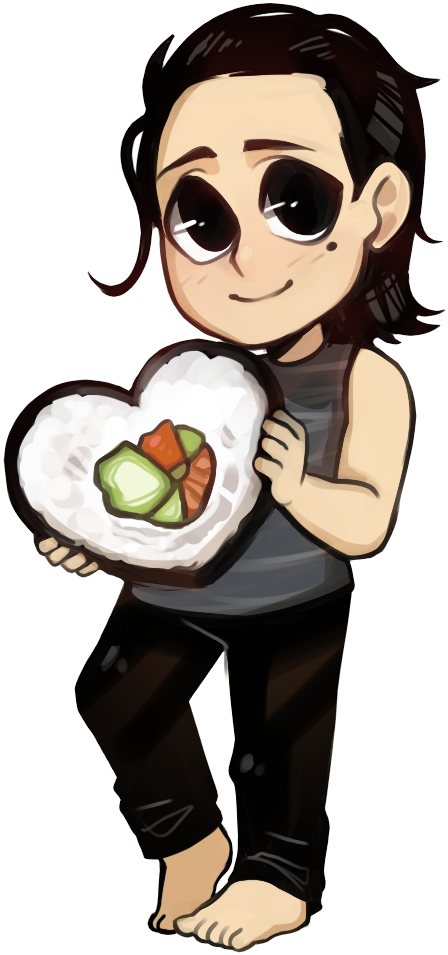 Love Sushi By Reis-artroom - Cartoon (527x994)