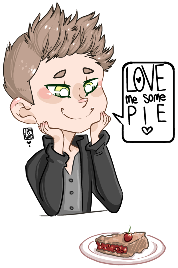 Love Me Some Pie By Vault-demon - Cartoon (743x1074)