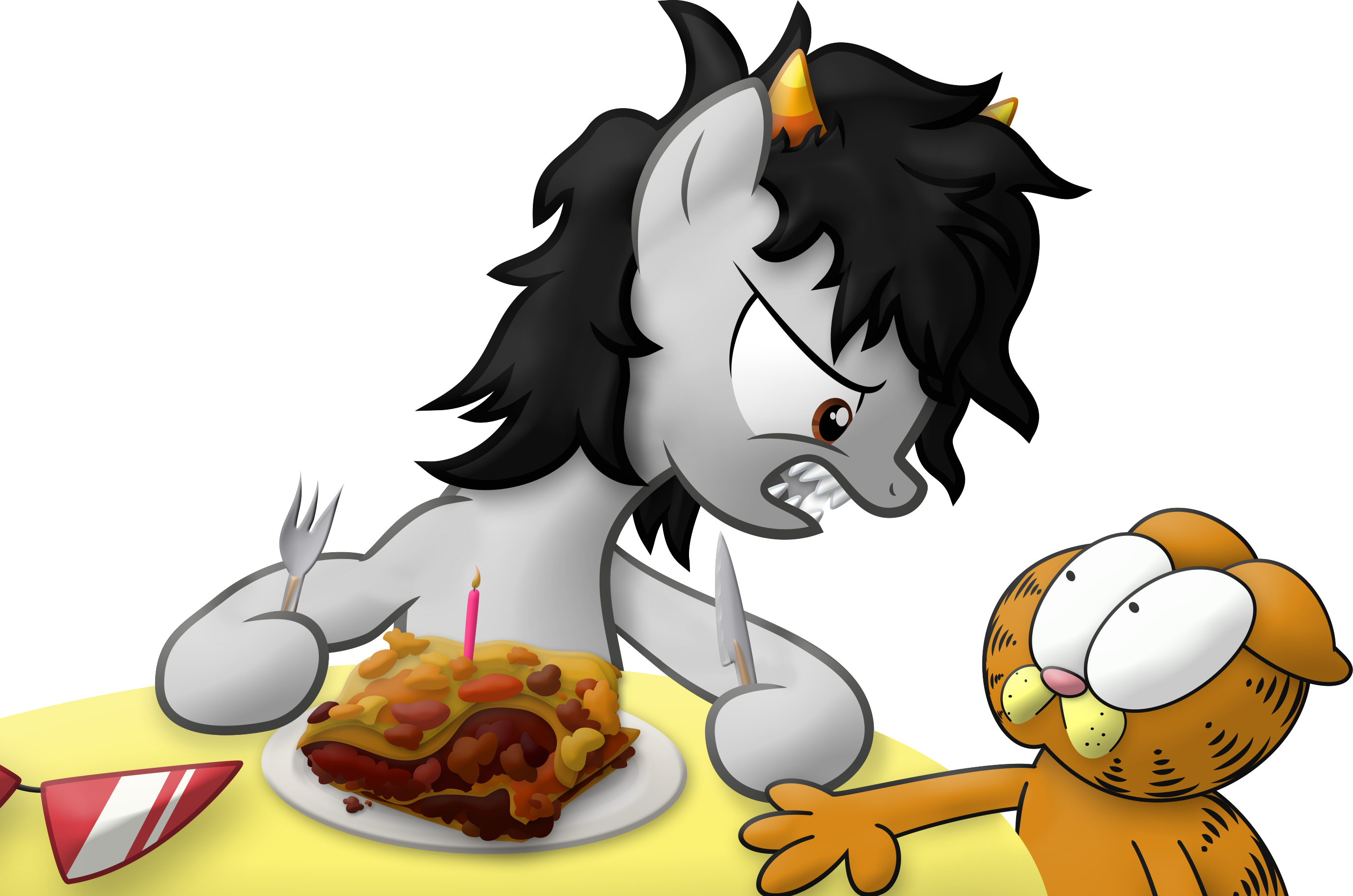 Birthday Lasagna - Cartoon (2755x1824)