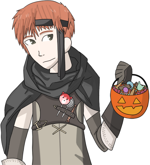 I Figured Gaius Fit The Halloween Theme Well - Anime (500x541)