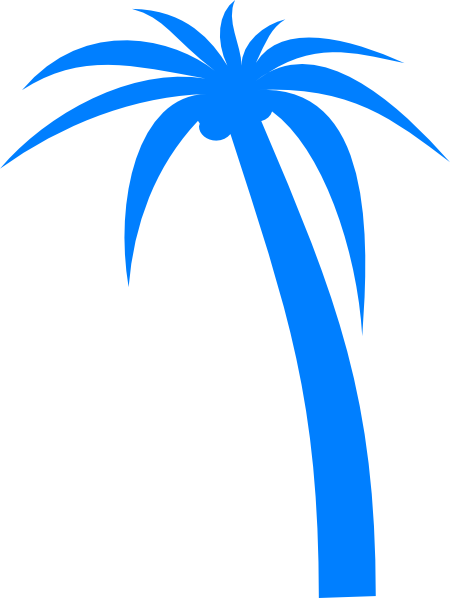 Palm Tree Svg Clip Arts 450 X 598 Px - Palm Tree Clip Art (964x1280)