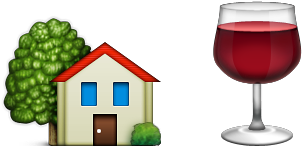 House Wine - Árvore Deciduous - Emoji Lenço (1000x200)