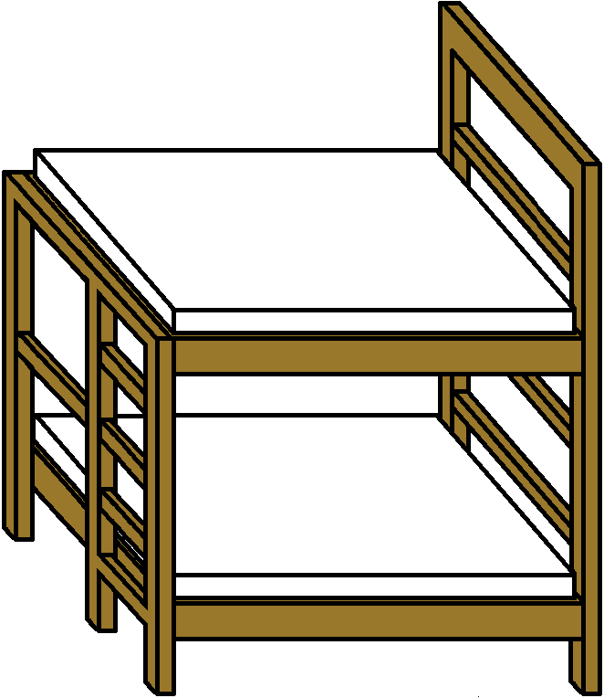 Double Deck Bed By Grayfox5000 - Bunk Bed (662x764)