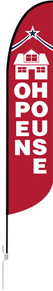 11ft Open House Stock Blade Flag With Ground Stake - Banner (800x600)