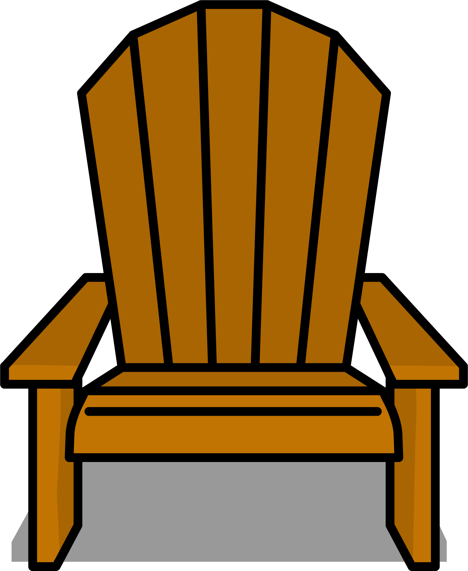 Lounging Deck Chair Sprite 001 - Chair (1597x1949)