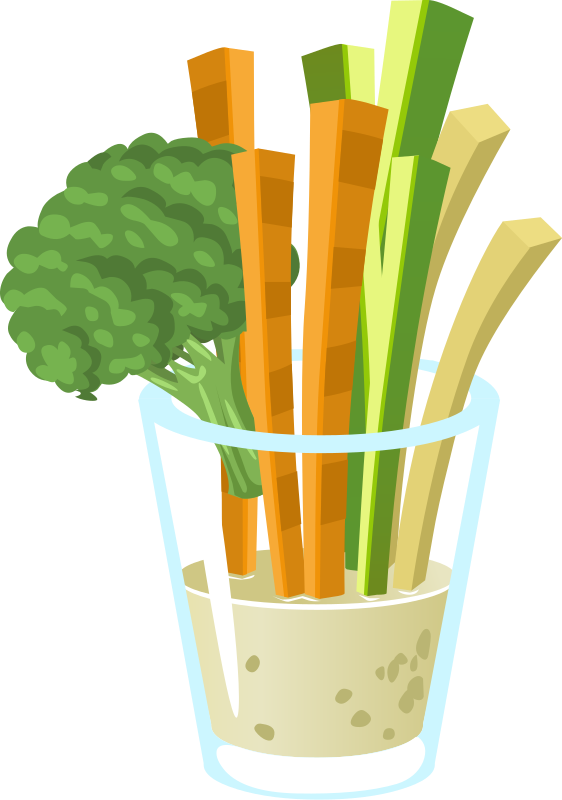 Medium Image - Crudités Clipart (562x800)