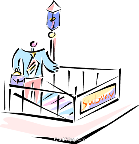 Subway Royalty Free Vector Clip Art Illustration - Subway Royalty Free Vector Clip Art Illustration (463x480)