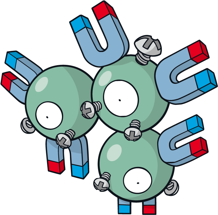 Magneton Pokemon Character Vector Art - Pokemon Magnemite Dream World (800x800)