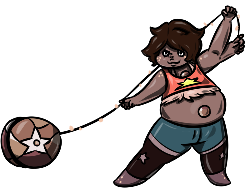 Smoky Quartz Has A Yo-yo By Shirowolfy - Cartoon (800x640)