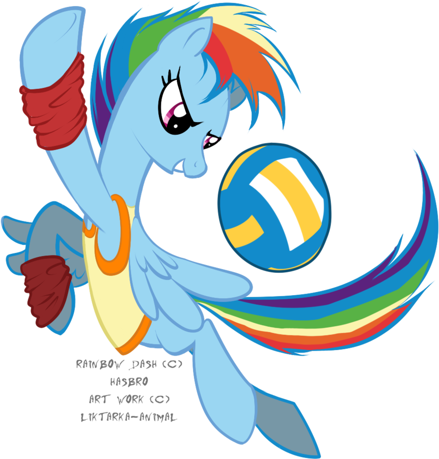 Liktarka-animal, Ball, Clothes, Football, Rainbow Dash, - Cartoon (980x1024)