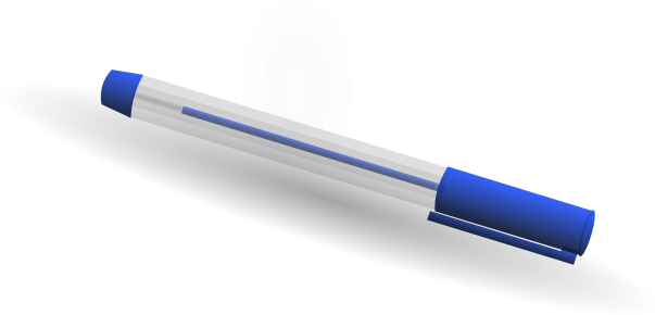 Realistic Pen Clipart Vector Clip Art Free Design - Pen (637x900)