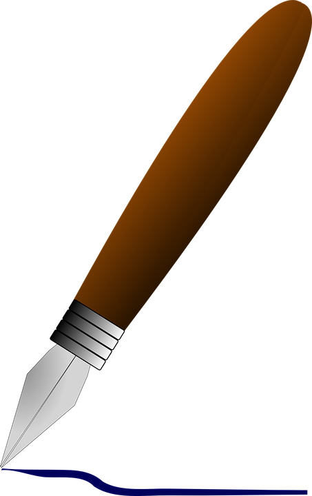 Fountain Pen Clipart 7, Buy Clip Art - Longboard (453x720)