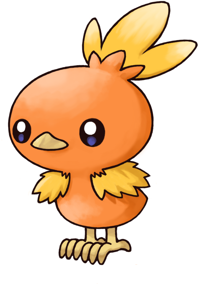 Pokémon Mystery Dungeon - Bird Pokemon Torchic (896x1052)