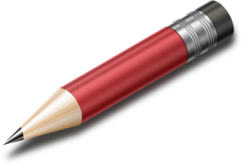 Pencil Office Supplies Clip Art - Adobe Illustrator 3d Designs (500x340)