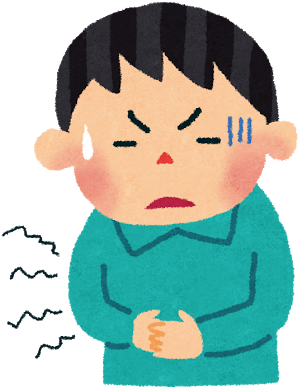Melbourne Acupuncture Clinic - おなか が 痛い イラスト (320x400)